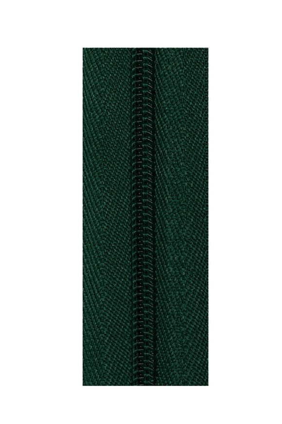 Zipper Tape - Continuous Zip (Heavy Duty #5) in Dark Green