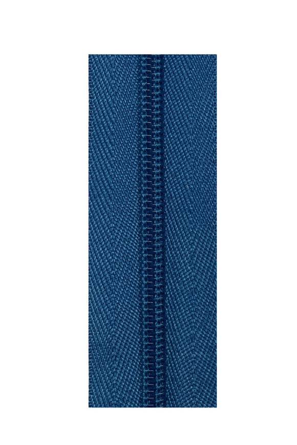 Zipper Tape - Continuous Zip (Heavy Duty #5) in Mid Blue