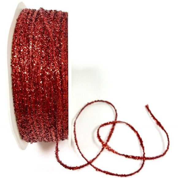 Cord Glitter 2mm in Red