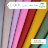 REMNANT Jersey in Plain Teal (Cotton) (140cm wide x 162cm)