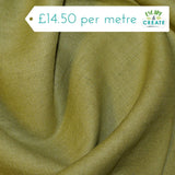 Linen in Plain Chartreuse (Washed)