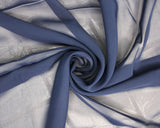 Chiffon Plain in Navy