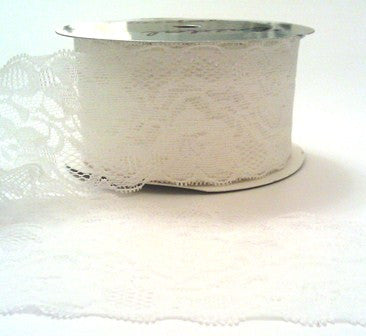 Lace: 45mm: Stretch in Ivory (5m reel)