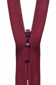 Zip 23cm/9" (Concealed/Invisible) Col 527 Dark Wine