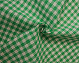 Gingham 1/4" 100% Cotton in Emerald (140cm wide)