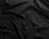 REMNANT Jersey Plain in Black (Viscose) (147cm wide x 155cm)