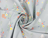 Cotton Poplin Ditzy Floral on Sky Blue