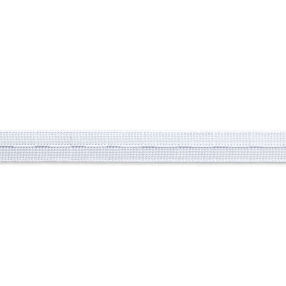 Elastic - Buttonhole 18mm White by Prym
