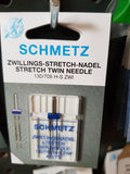 Machine Needles - Stretch Twin 2.5mm/75 (pack of 1) by Schmetz