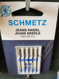 Machine Needles - Jeans Assorted 90/14 - 110/18 (pack of 5) by Schmetz