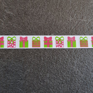 Ribbon Grosgrain 15mm Christmas Presents