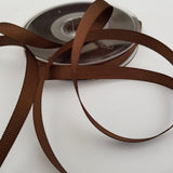 Ribbon Grosgrain 10mm Plain Col 9669 Chocolate