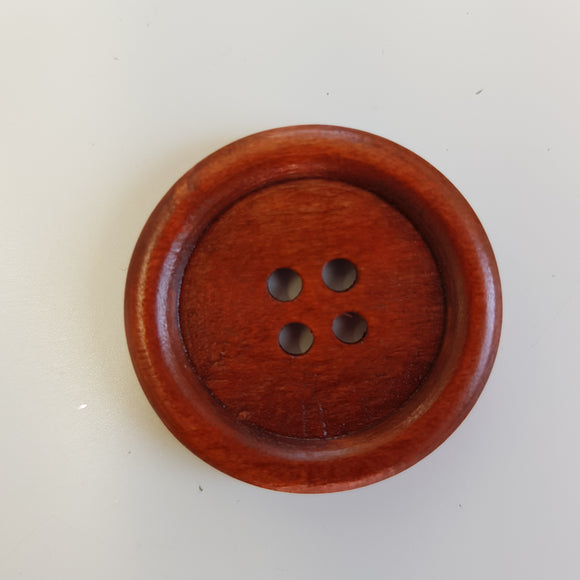 Button 28mm Ringed Wooden