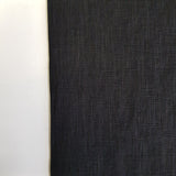 Linen in Plain Black (Washed)