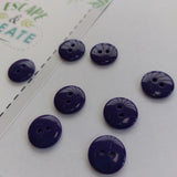 Button 16mm Round, Double Dome in Dark Purple