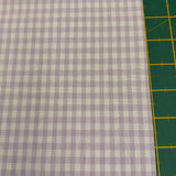 Gingham 1/4" 100% Cotton in Lilac (140cm wide)