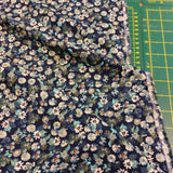 Viscose Twill Daisy Splash on Navy