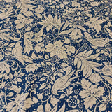 Cotton Duck Floral on Navy