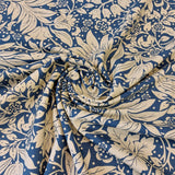 Cotton Duck Floral on Navy