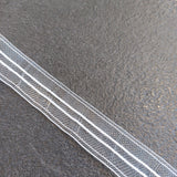 Curtain Tape - Net Curtain Single Pleat 25mm/1" Clear