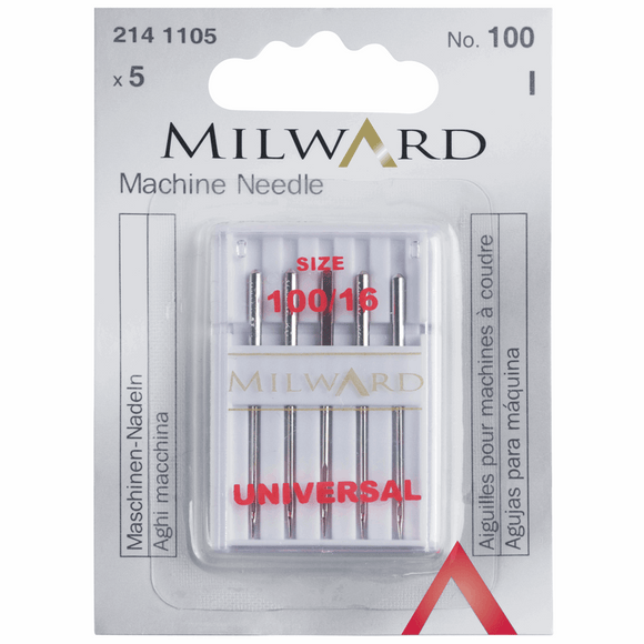Machine Needles - Universal 100/16 (pack of 5) by Milward