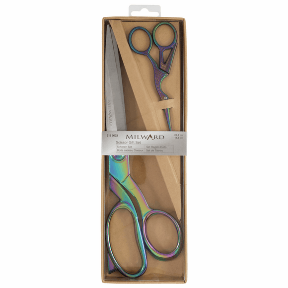 Scissors Gift Set 25cm and 11.5cm Rainbow by Milward