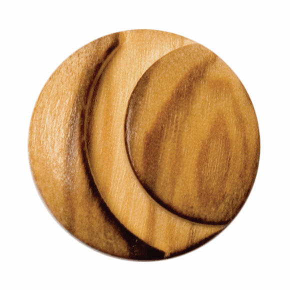 Button 18mm Round, Wood Shank