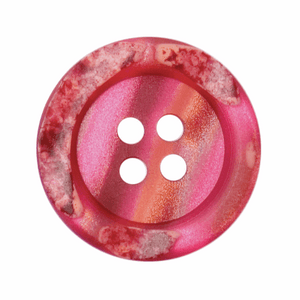 Button 18mm Round, in Deep Pink