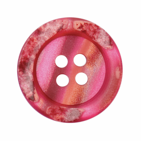Button 23mm Round, in Deep Pink