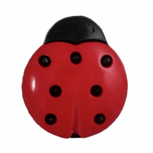 Button 18mm Shank - Ladybird