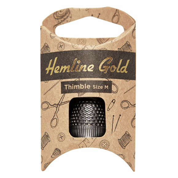 Thimble Medium in Black by Hemline Gold