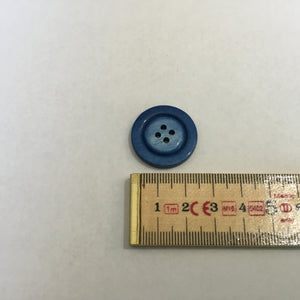 Button 25mm Round Raised Centre