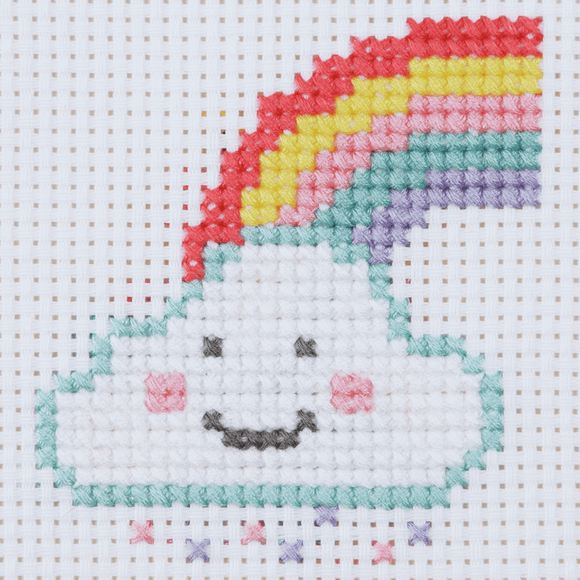 Cross Stitch Kit - Rainbow Cloud