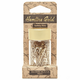 Safety Pins Assorted Sizes (pack of 50) in Gold by Hemline Gold