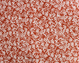 Double Gauze Ivy Leaf in Rust (100% Cotton)
