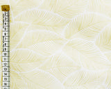 Cotton Poplin Banana Leaf in Yellow