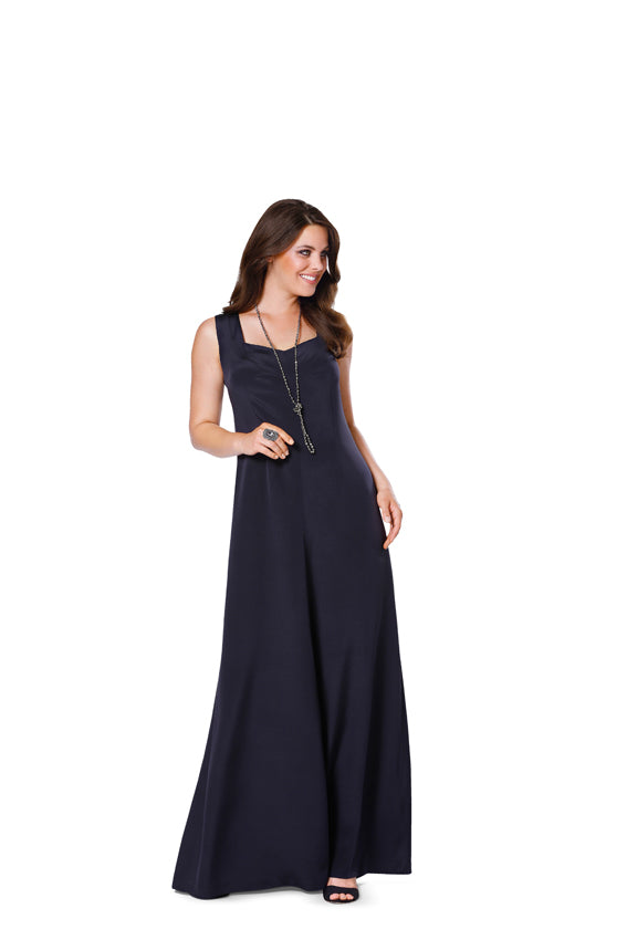 sachin and babi light blue dress Burda 6487BUR  SewingPatterns.com