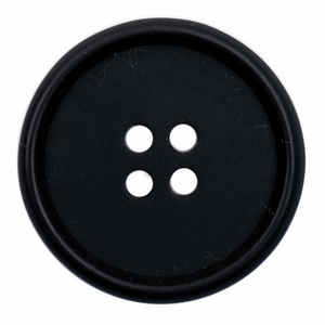 Button 25mm Round Black