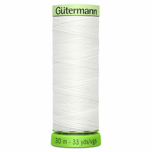 Thread (Top Stitch Recycled) by Gutermann 30m Col 800 White