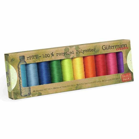 Gutermann Recycled Sew All Set of 10 x 100m