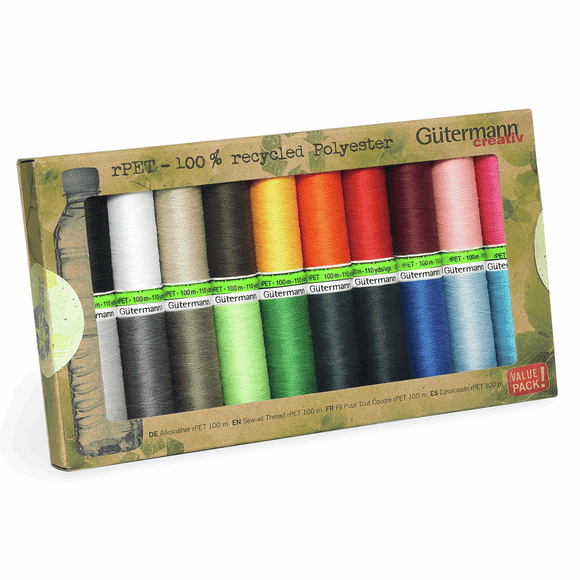 Gutermann Recycled Sew All Set of 20 x 100m