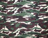 Cotton Poplin Camouflage Khaki