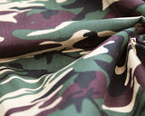 Cotton Poplin Camouflage Khaki