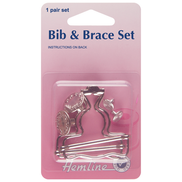 Bib & Brace Set 40mm Nickel