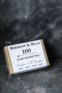 Merchant & Mills Glass Headed Pins 100