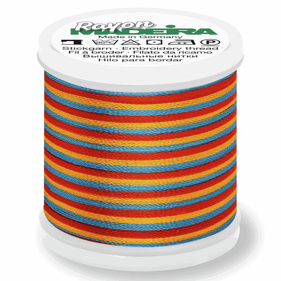 Madeira Rayon Multi Colour No. 40 - 200m - Col 2142