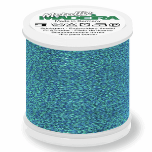 Madeira Metallic Thread No 40 - 200m - Col 037 Crystal Blue