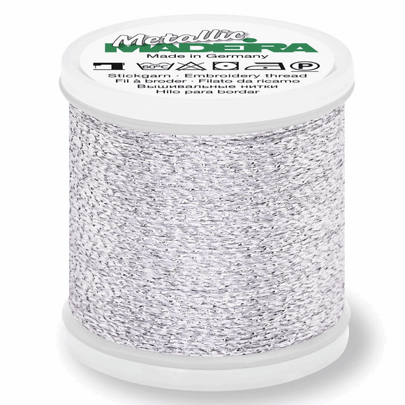 Madeira Metallic Thread No 40 - 200m - Col 041 Silver
