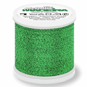 Madeira Metallic Thread No 40 - 200m - Col 057 Emerald
