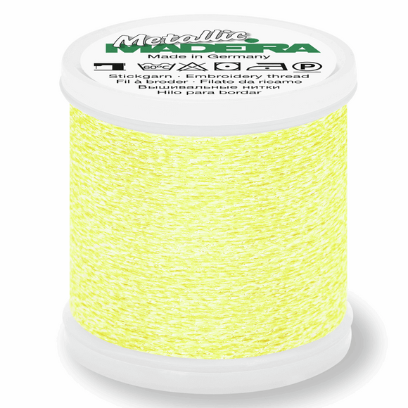 Madeira Metallic Thread No 40 - 200m - Col 303 Lemon Quartz